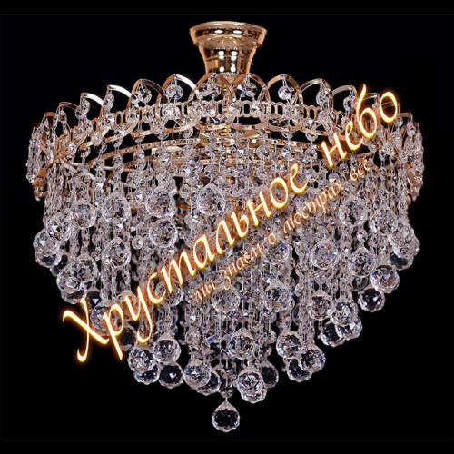 Капель лепесток 5 ламп камень Шар-30