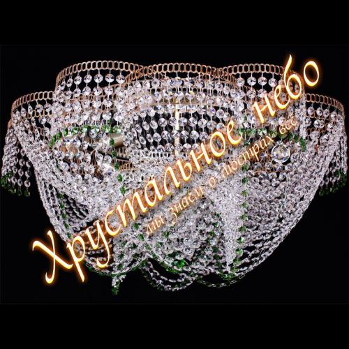 Лотос Василиса 6 ламп зеленый камень. Артикул: 275706-ц